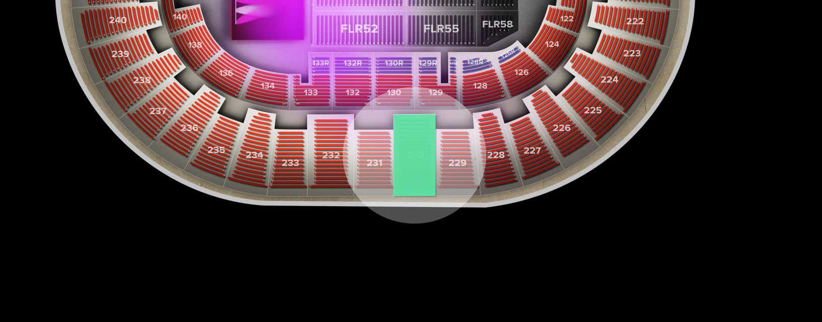 Seat view from Upper