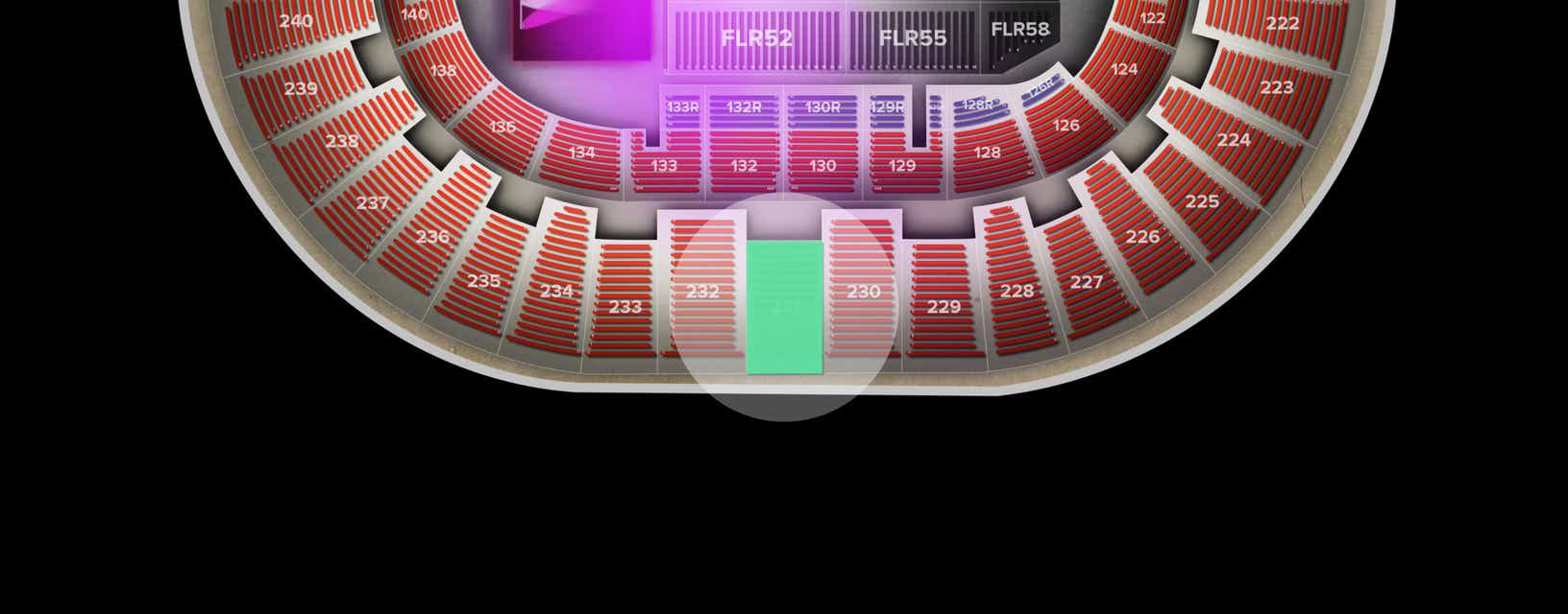 Seat view from Upper