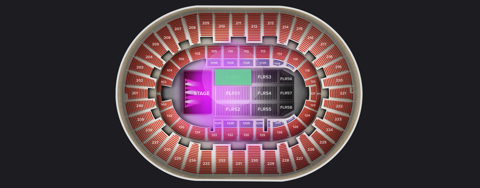 Seat view from Floor