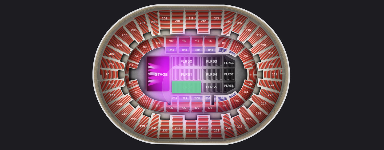 Seat view from Floor