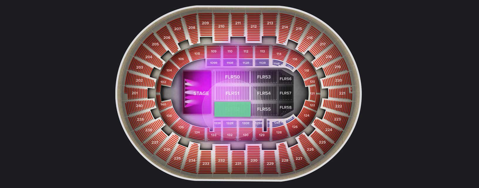 Seat view from Floor