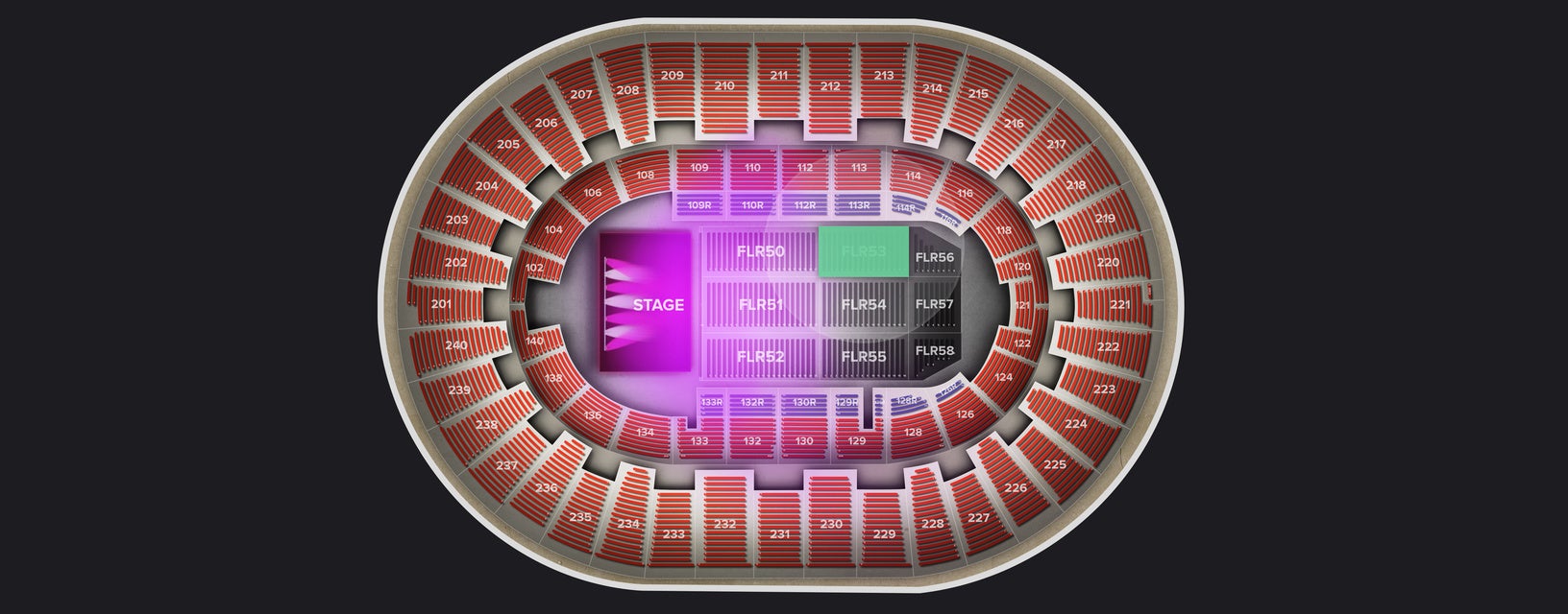 Seat view from Floor