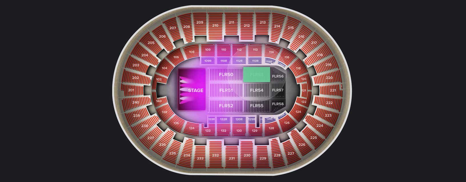 Seat view from Floor