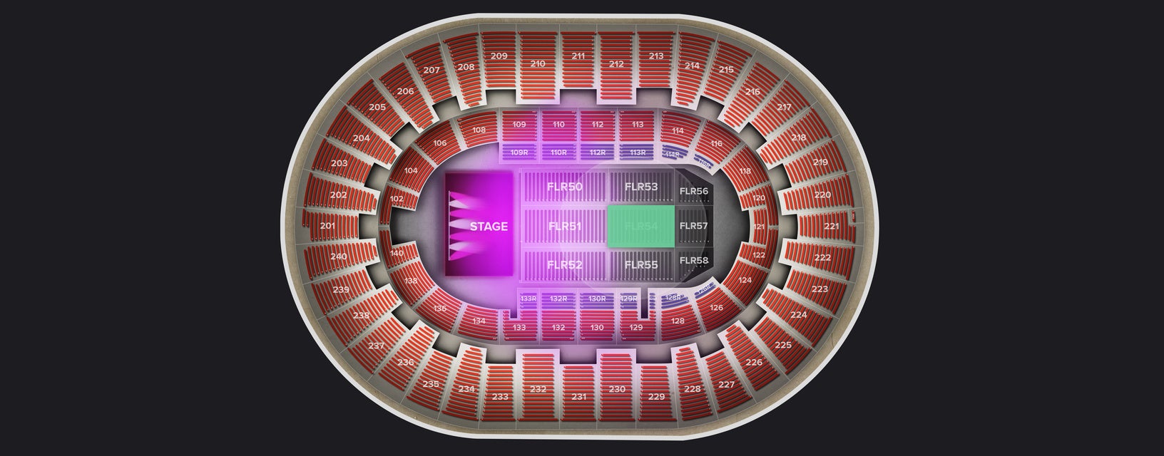 Seat view from Floor