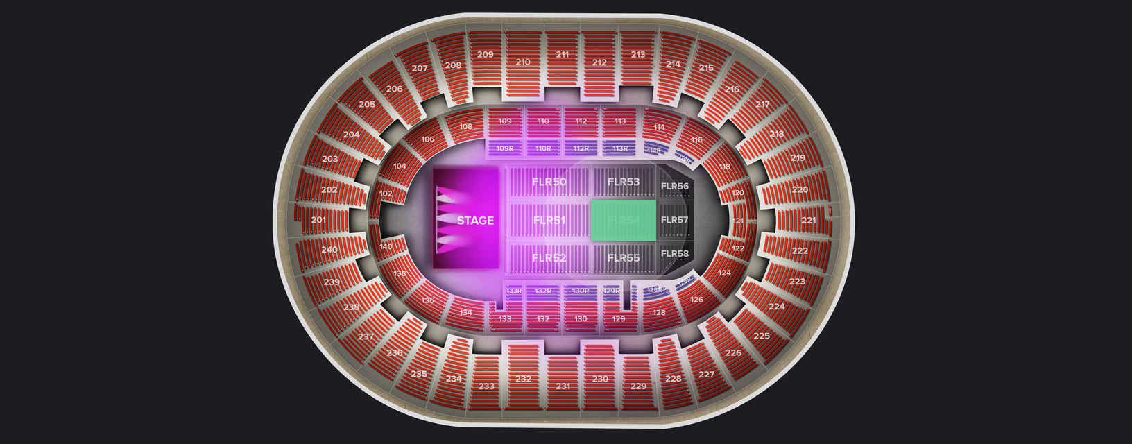 Seat view from Floor