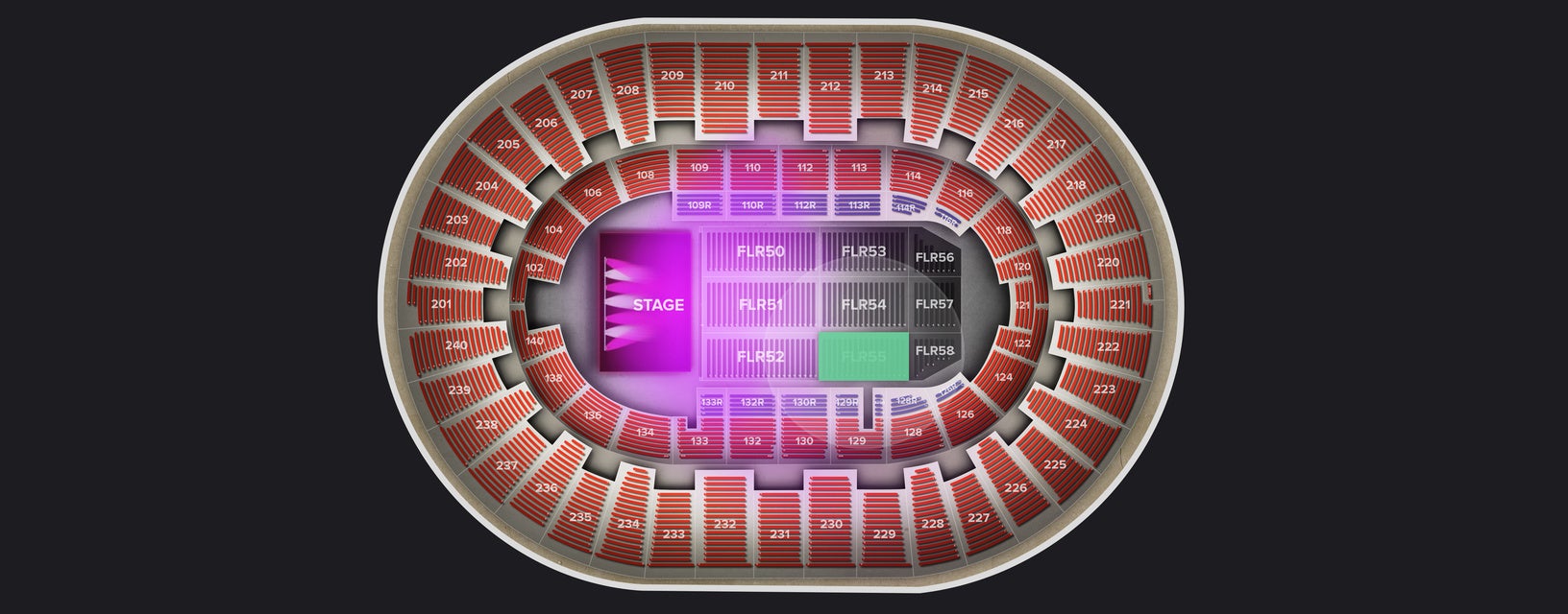 Seat view from Floor