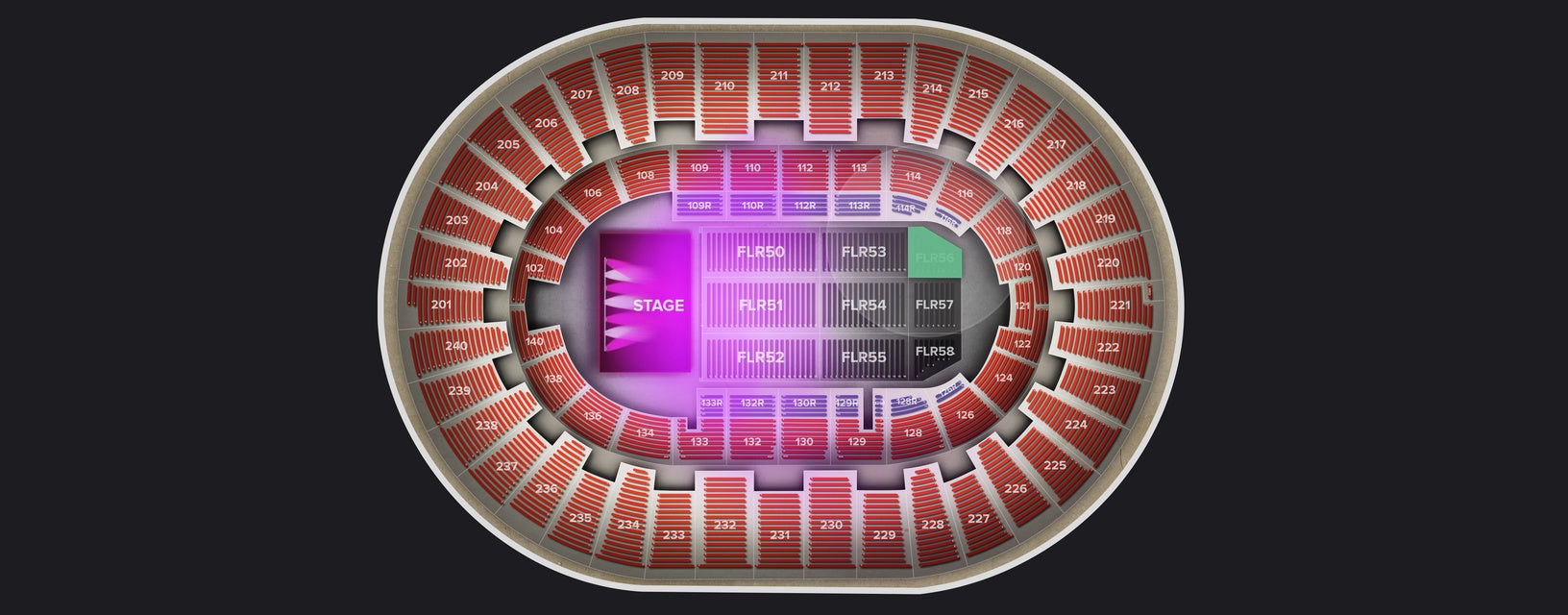 Seat view from Floor