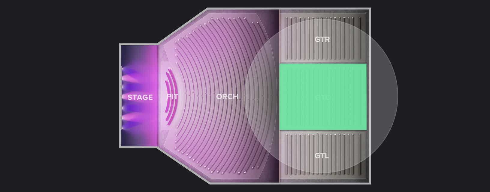 Seat view from Grand Tier Center