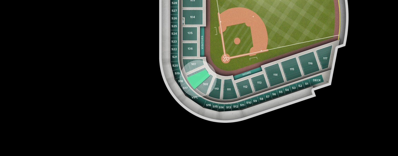 Seat view from Lower