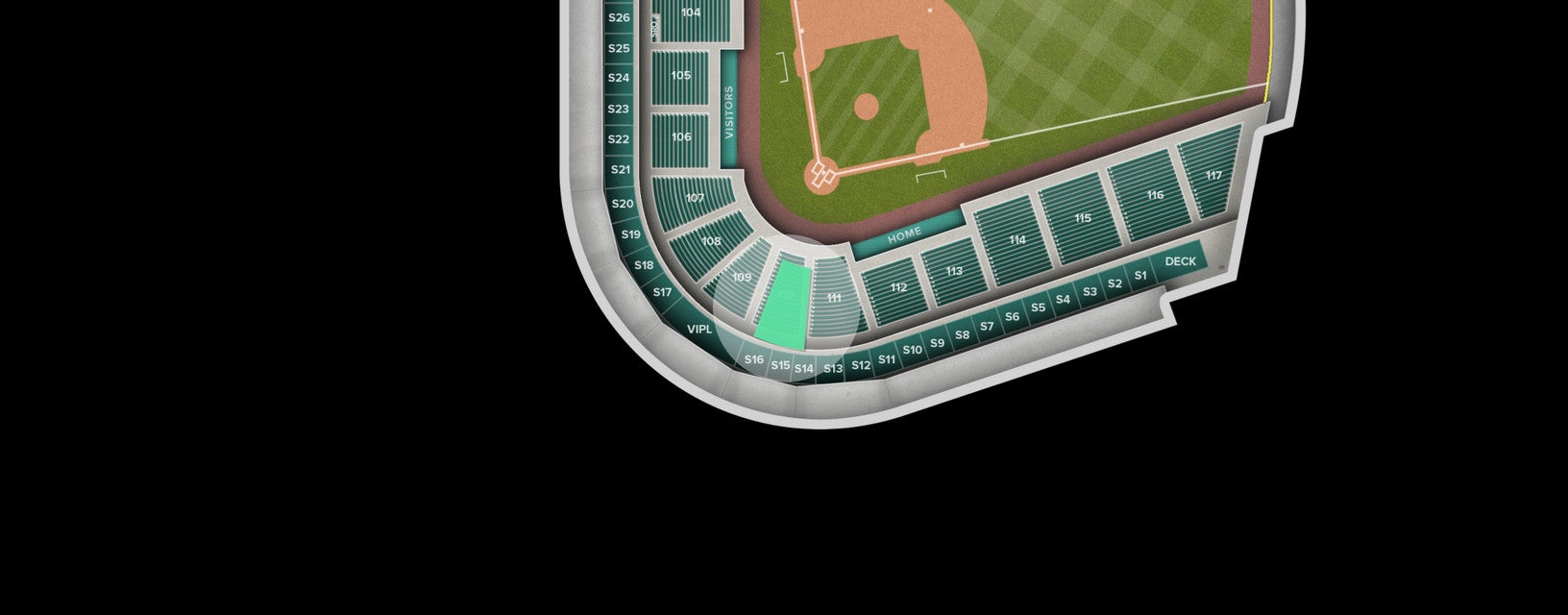Seat view from Lower