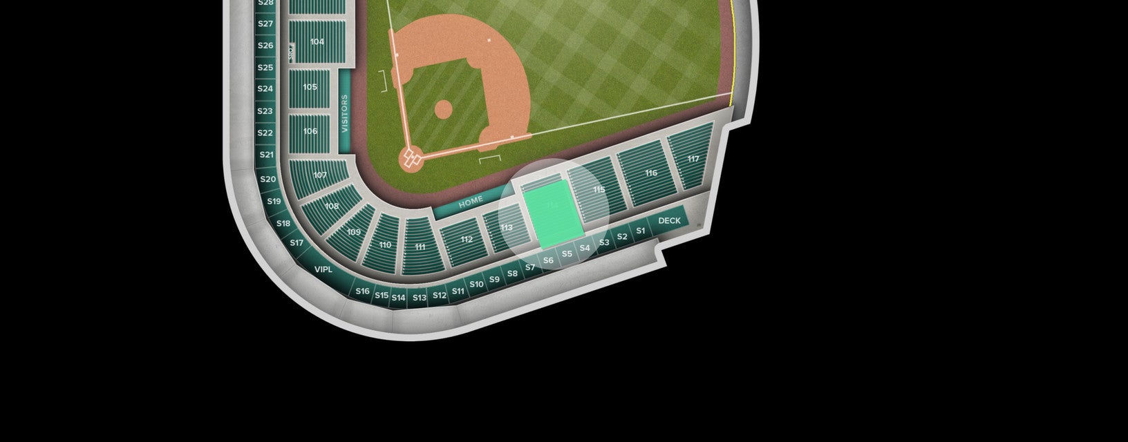 Seat view from Lower