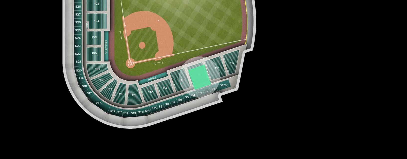 Seat view from Lower