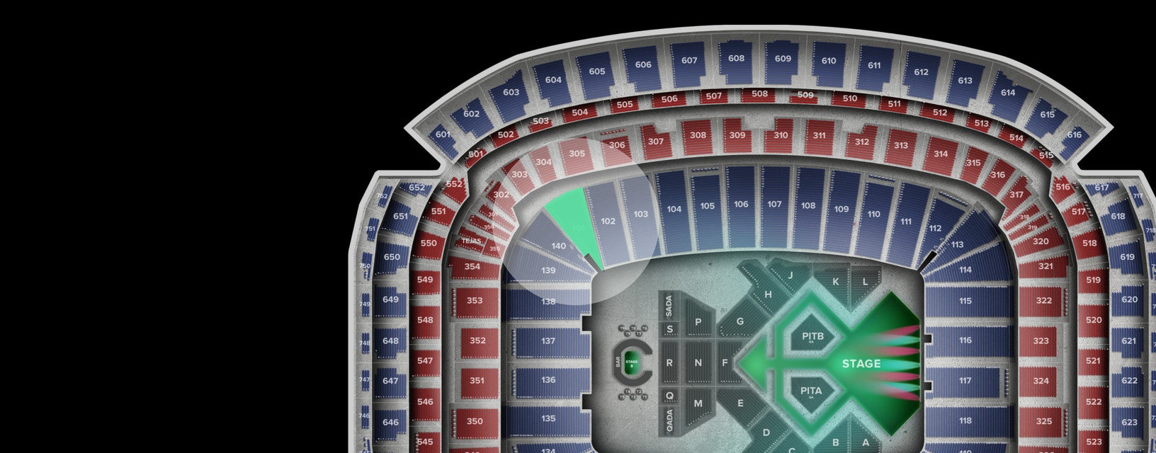 Seat view from Lower