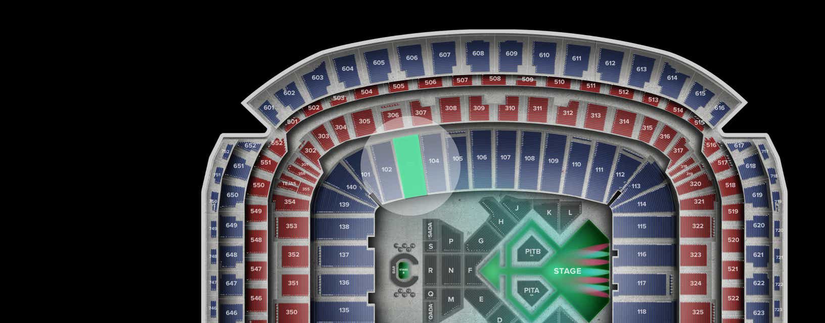 Seat view from Lower