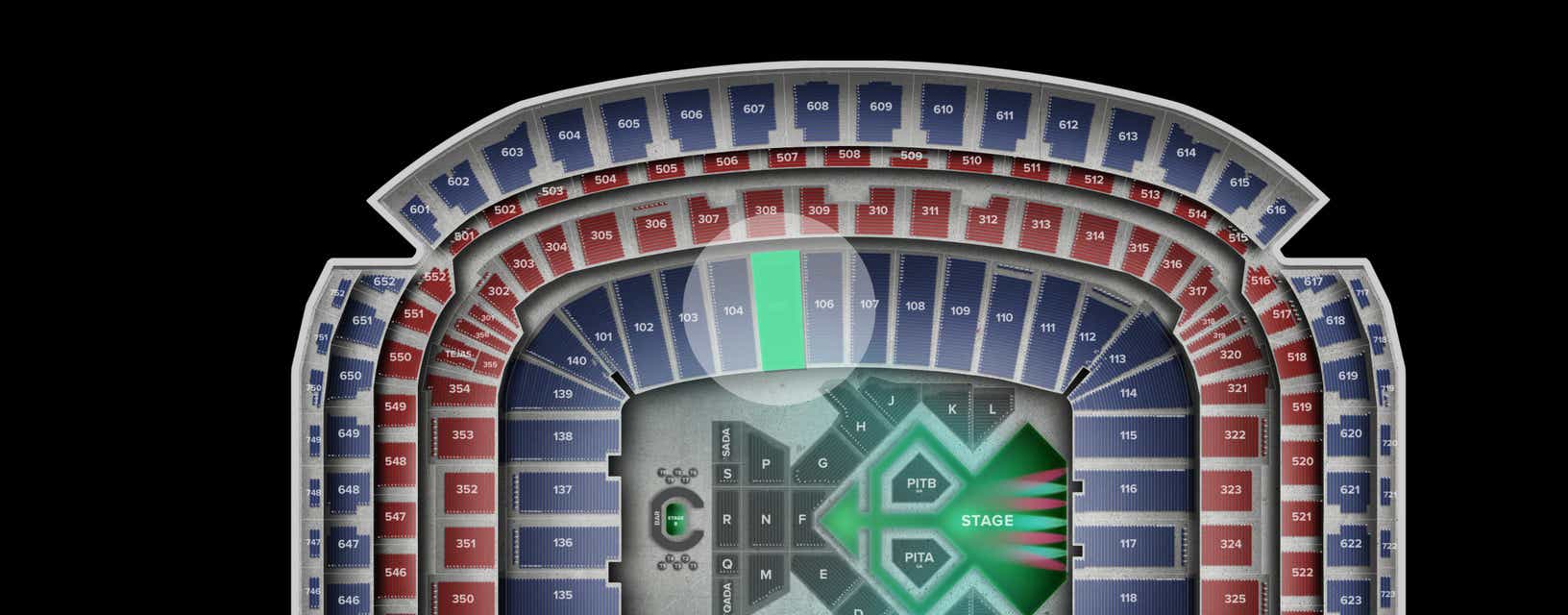 Seat view from Lower