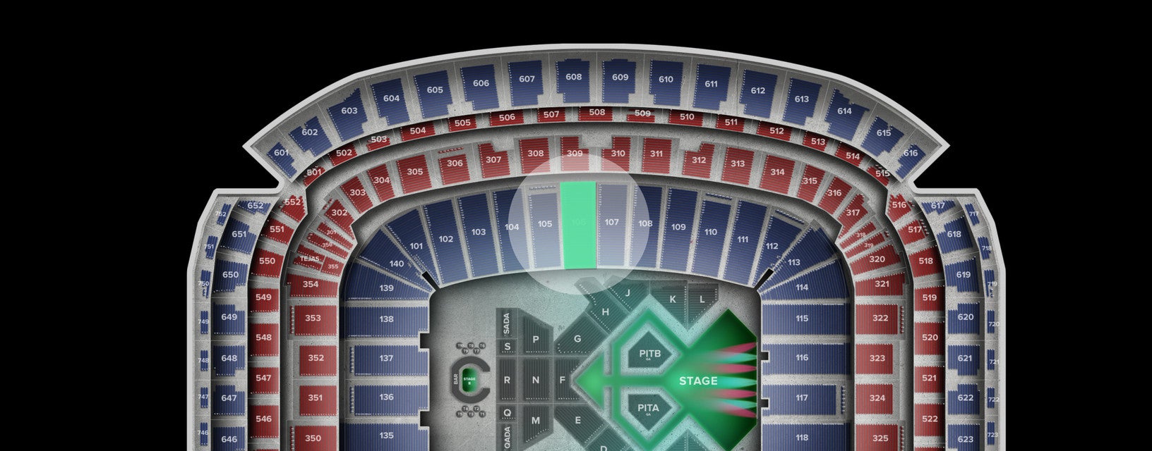 Seat view from Lower