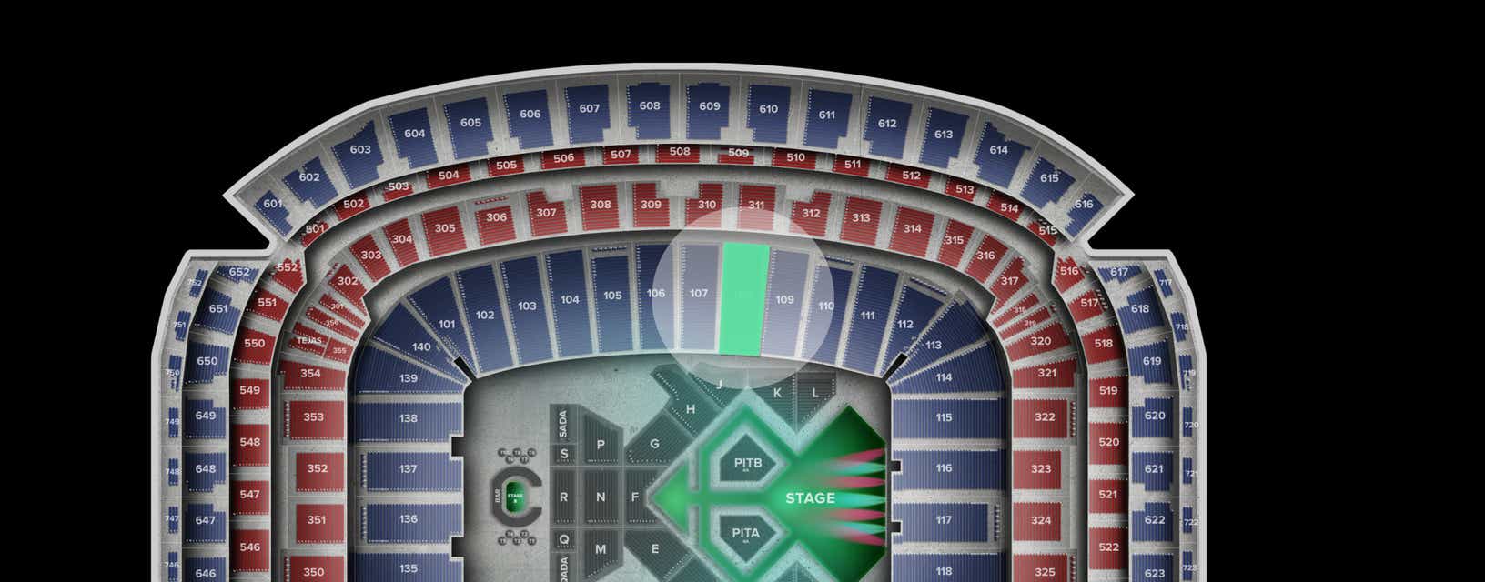 Seat view from Lower