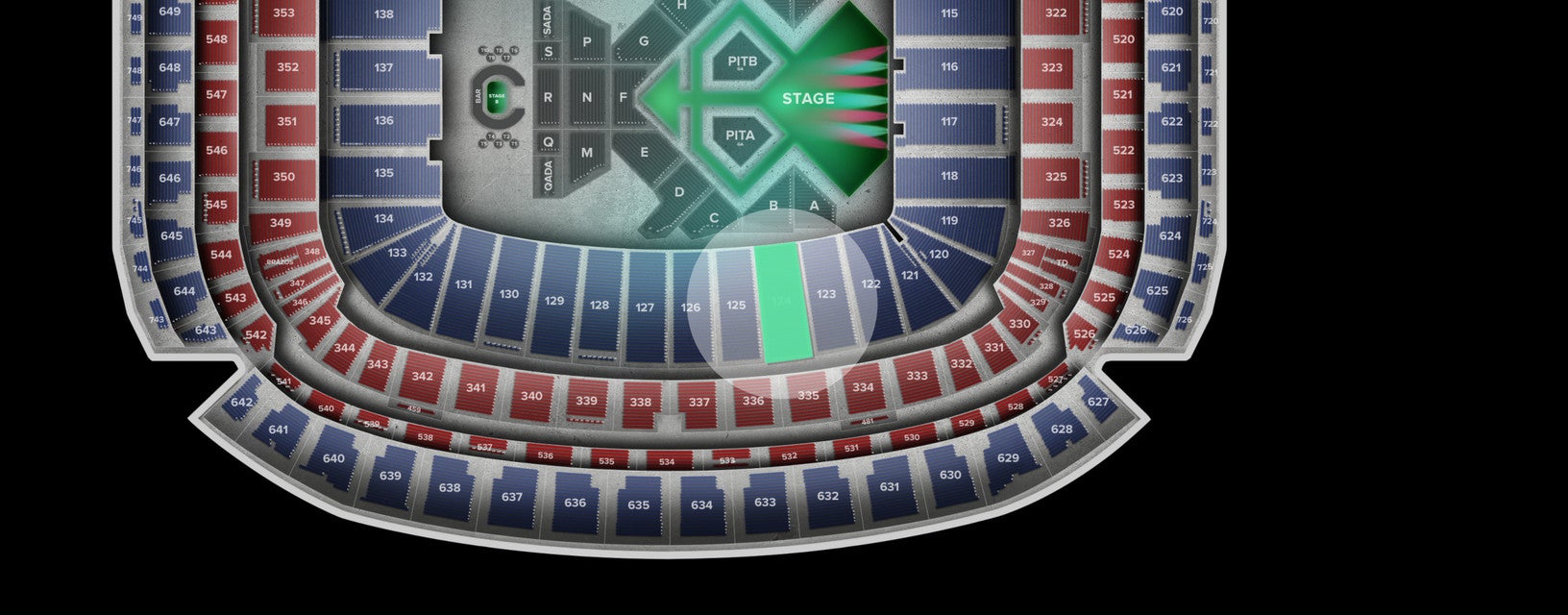 Seat view from Lower