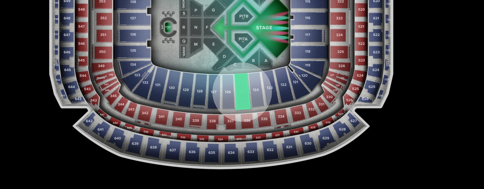 Seat view from Lower
