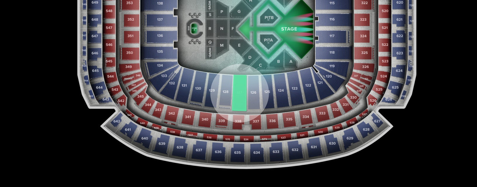 Seat view from Lower