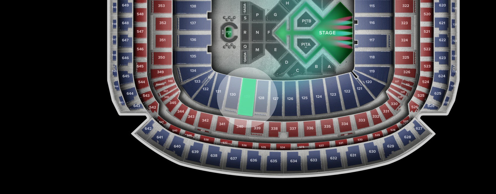 Seat view from Lower