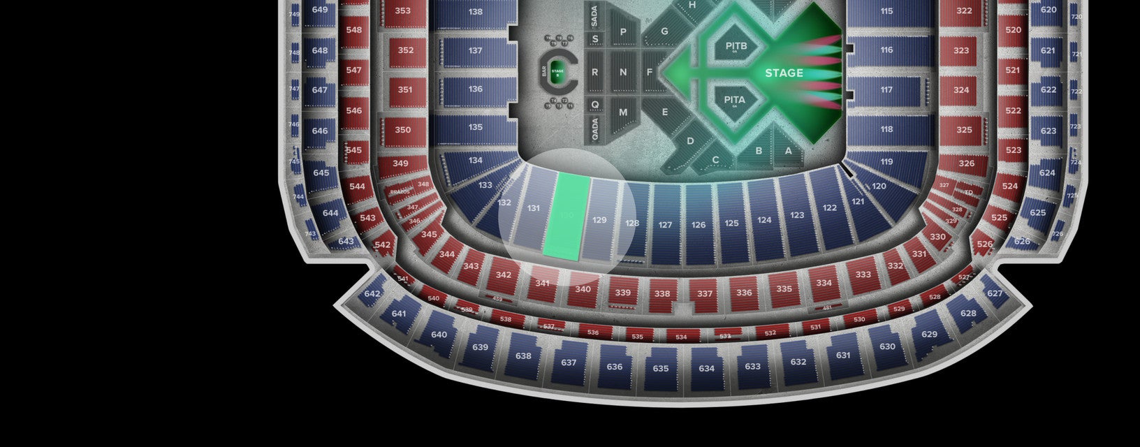 Seat view from Lower