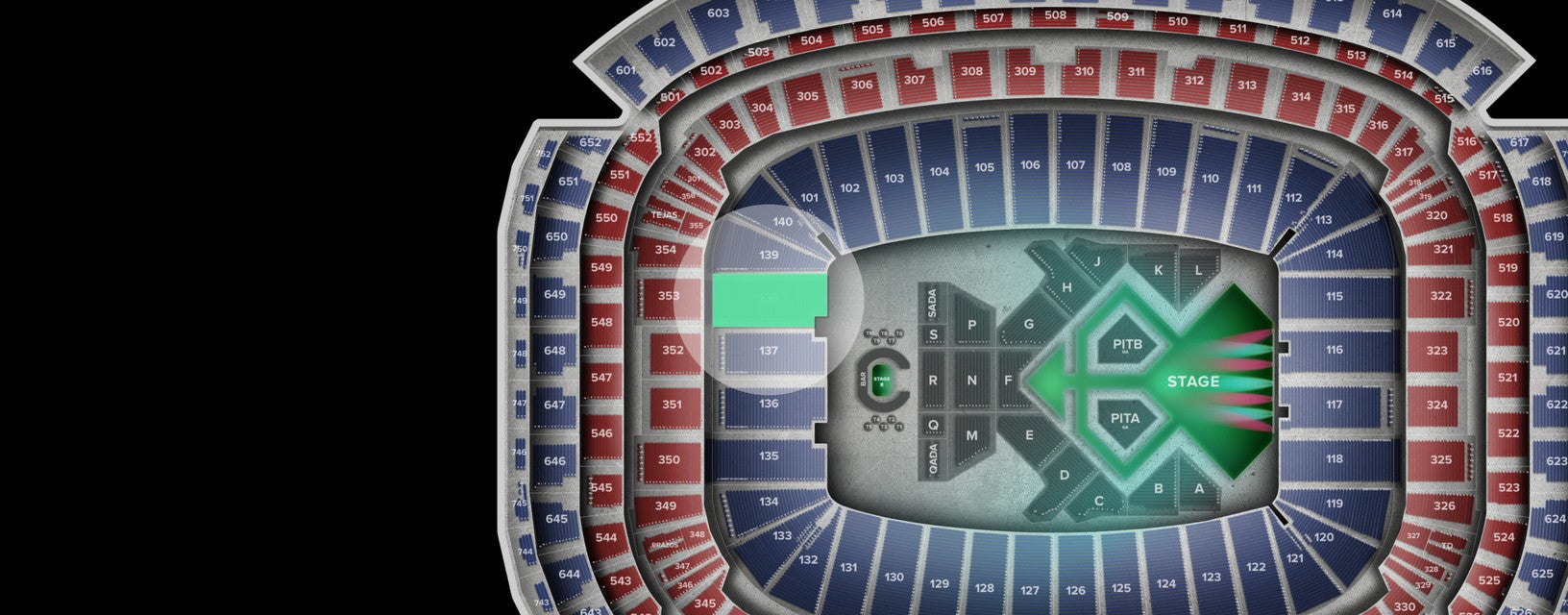 Seat view from Lower