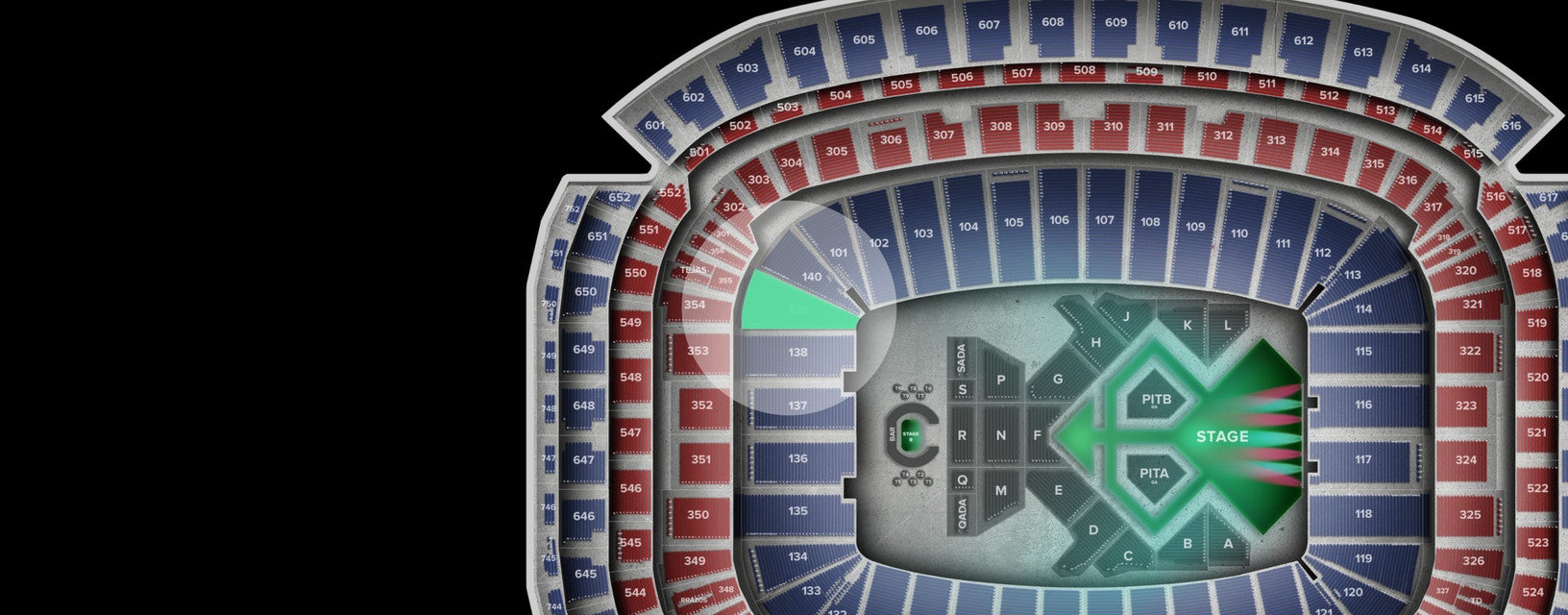 Seat view from Lower