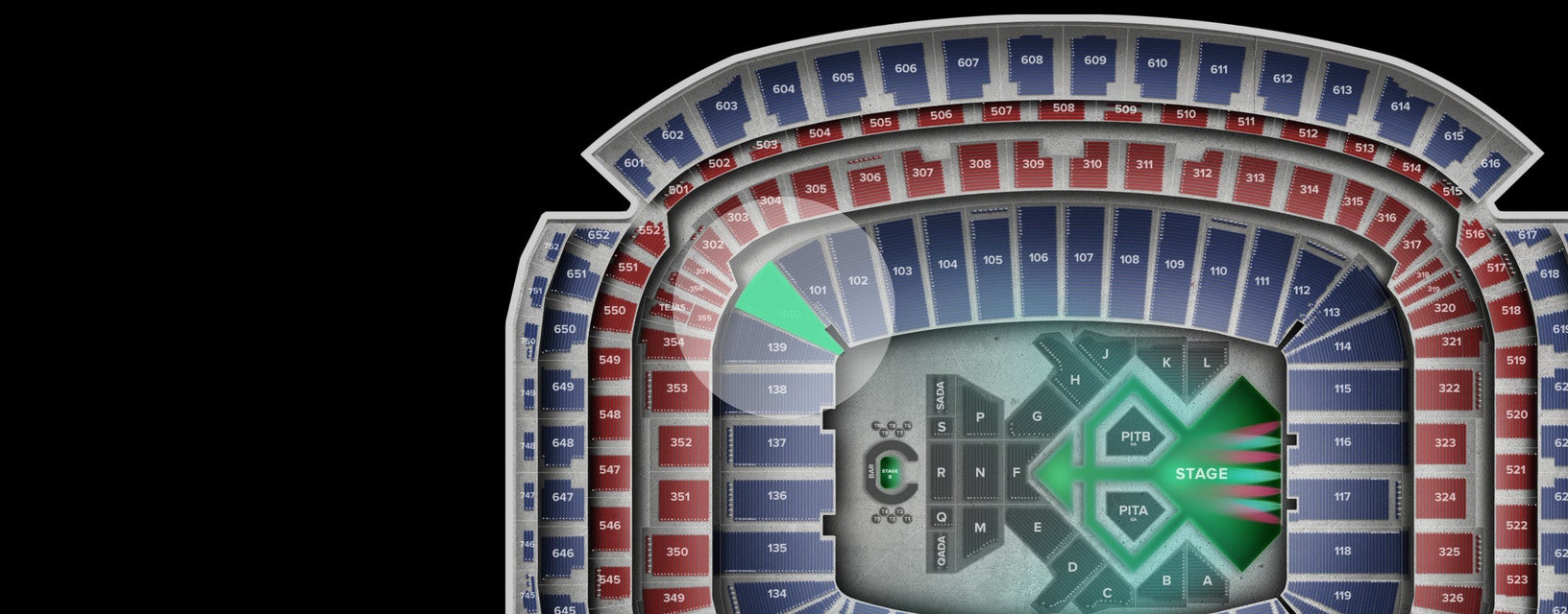 Seat view from Lower
