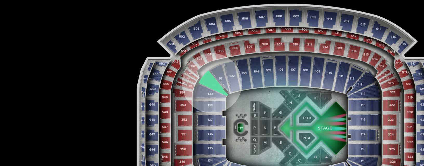 Seat view from Lower