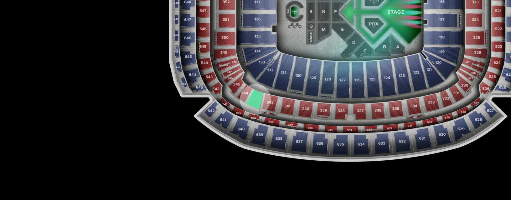 Seat view from Mezzanine