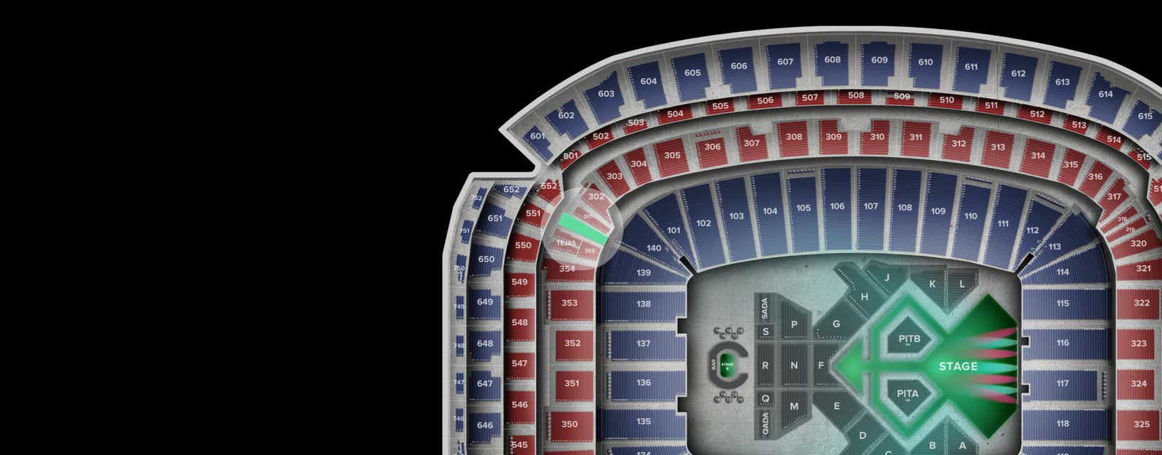 Seat view from Mezzanine