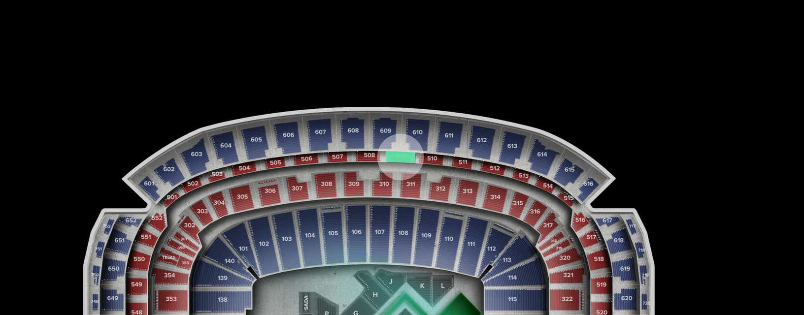 Seat view from Loge