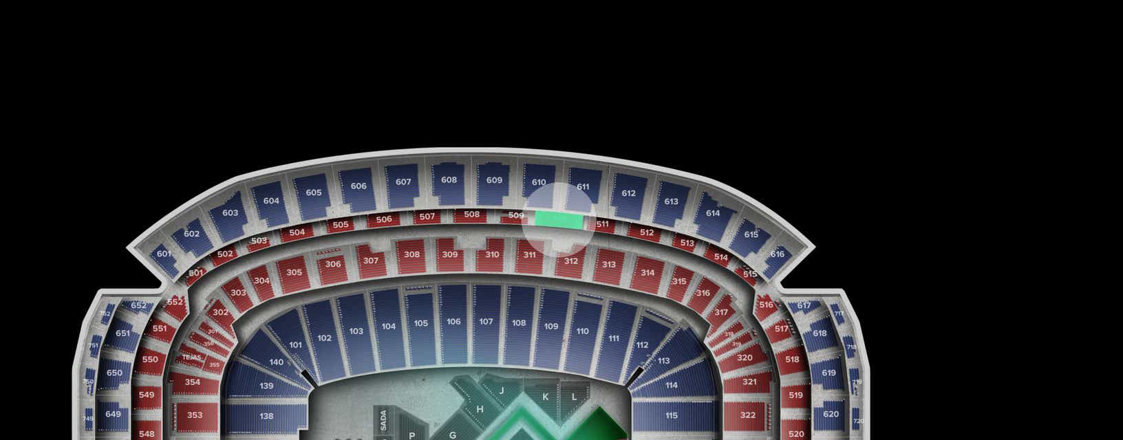 Seat view from Loge