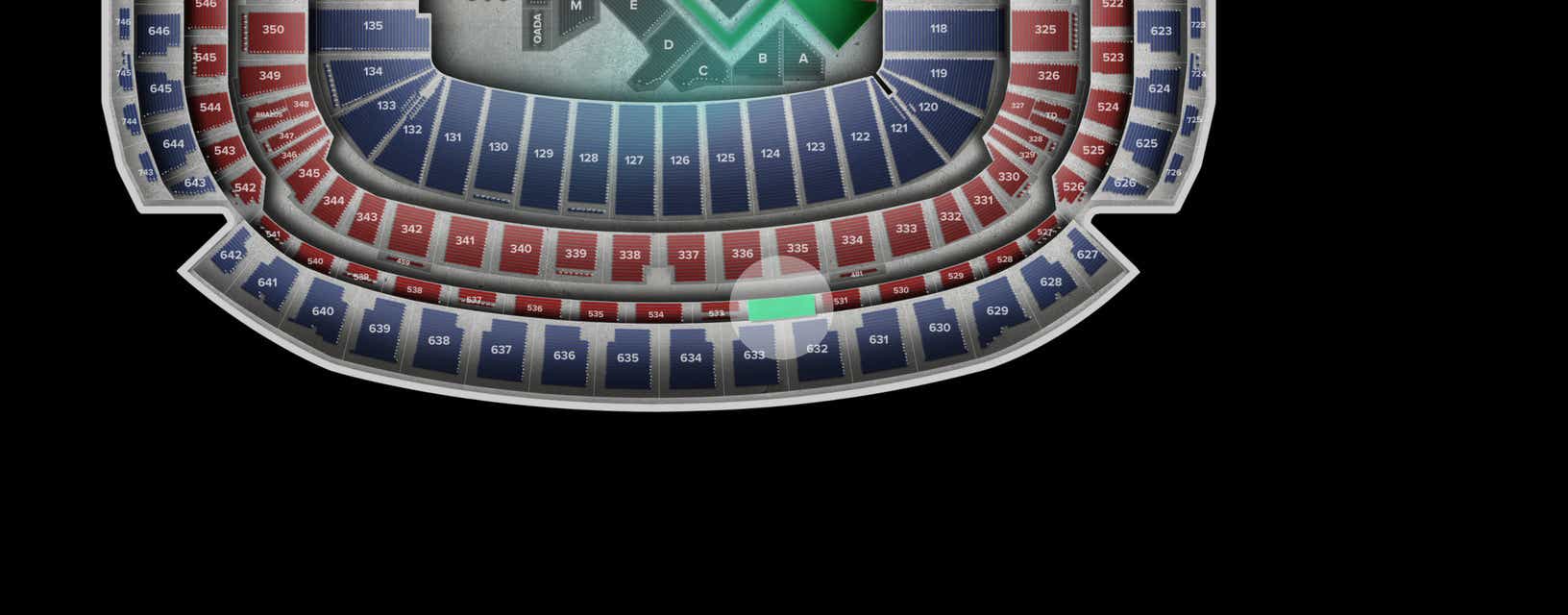 Seat view from Loge
