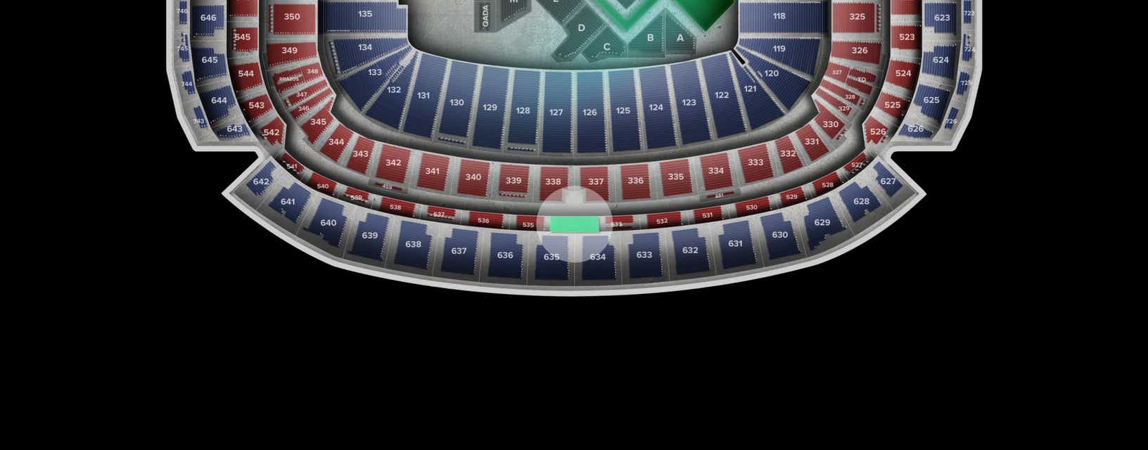 Seat view from Loge