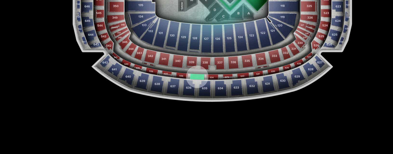 Seat view from Loge