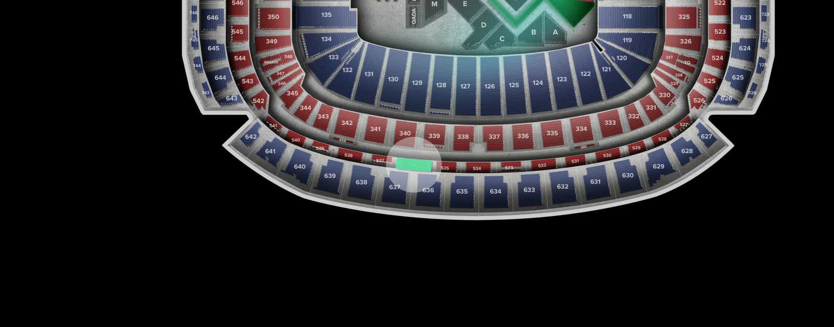 Seat view from Loge