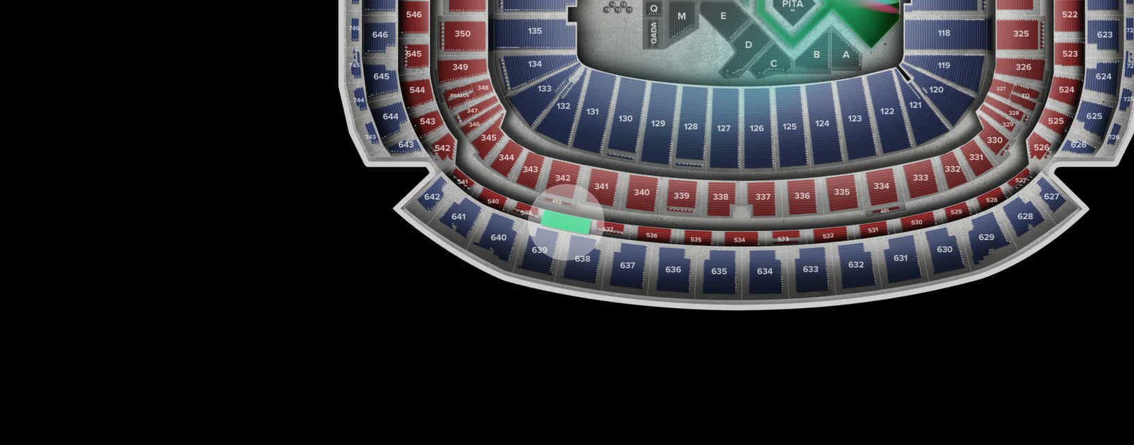 Seat view from Loge