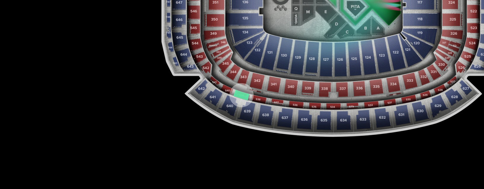 Seat view from Loge