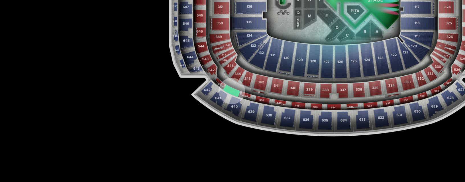 Seat view from Loge