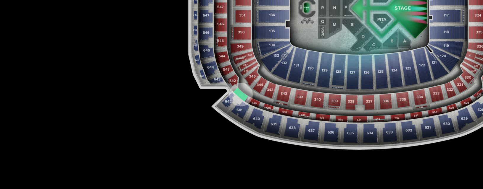 Seat view from Loge