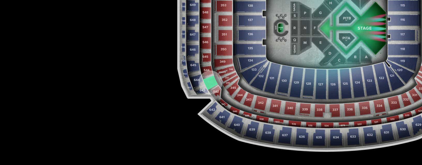 Seat view from Loge
