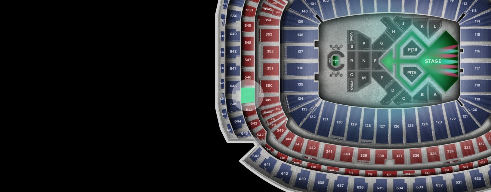 Seat view from Loge