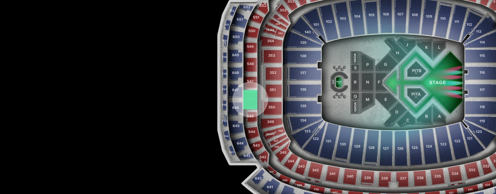Seat view from Loge