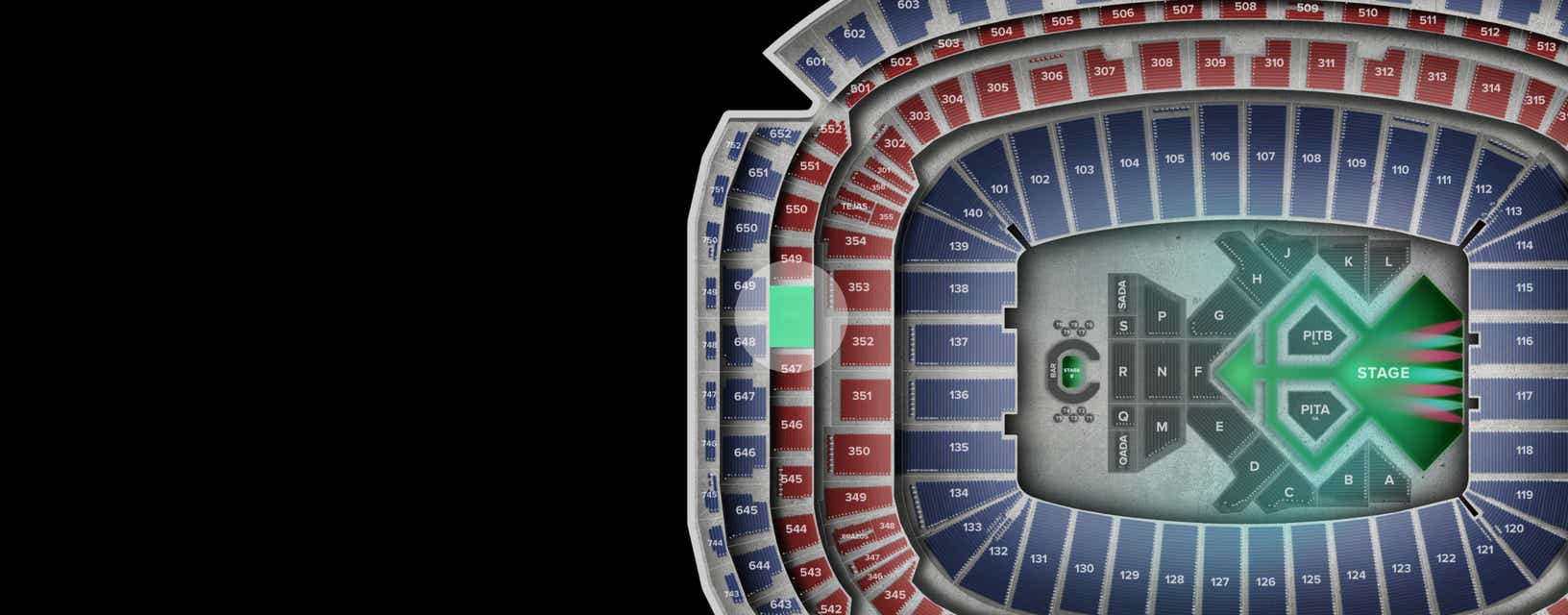 Seat view from Loge