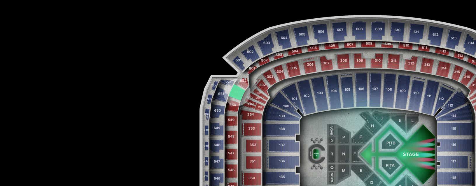 Seat view from Loge