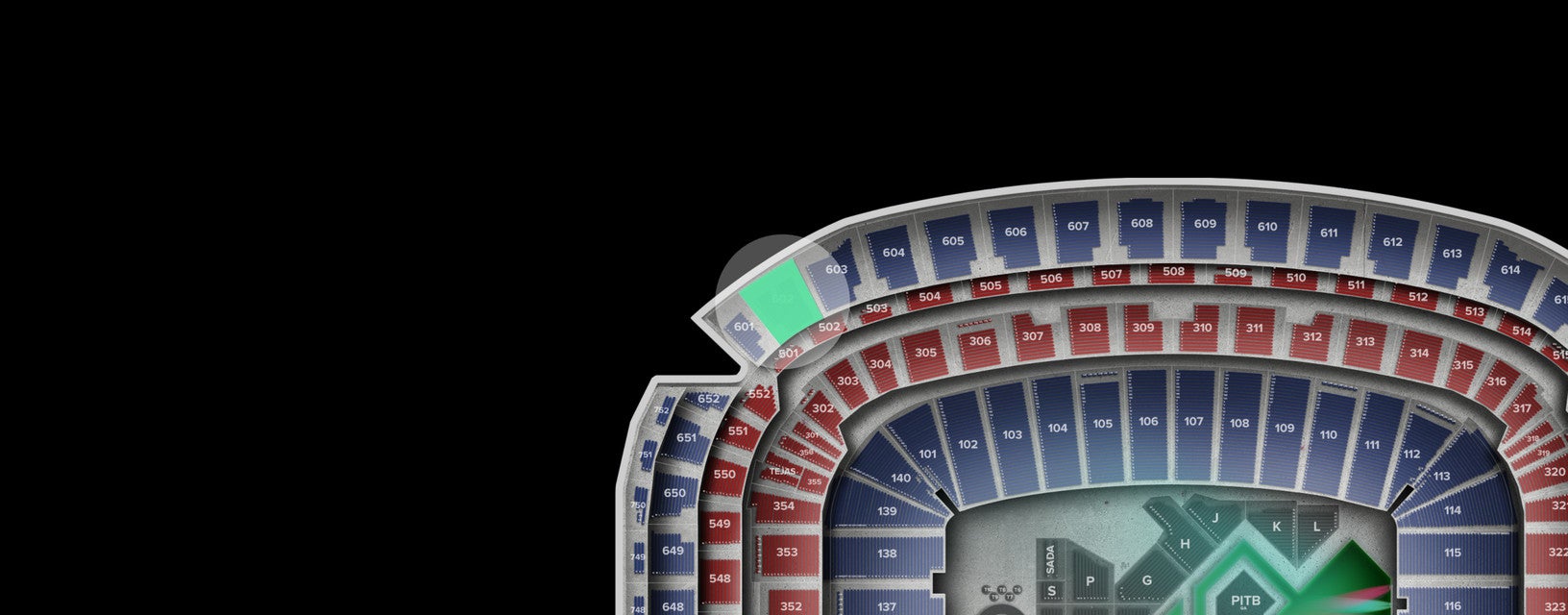Seat view from Upper