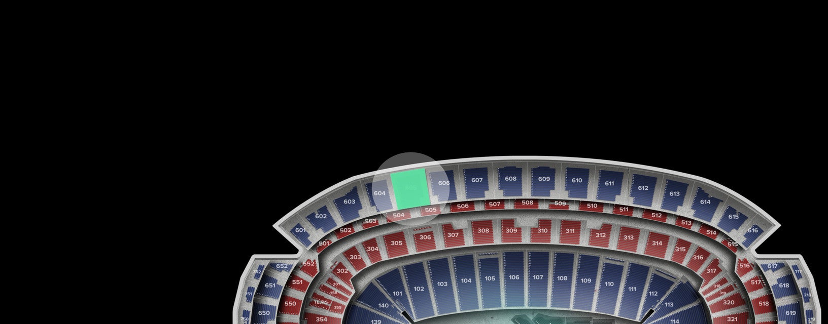Seat view from Upper