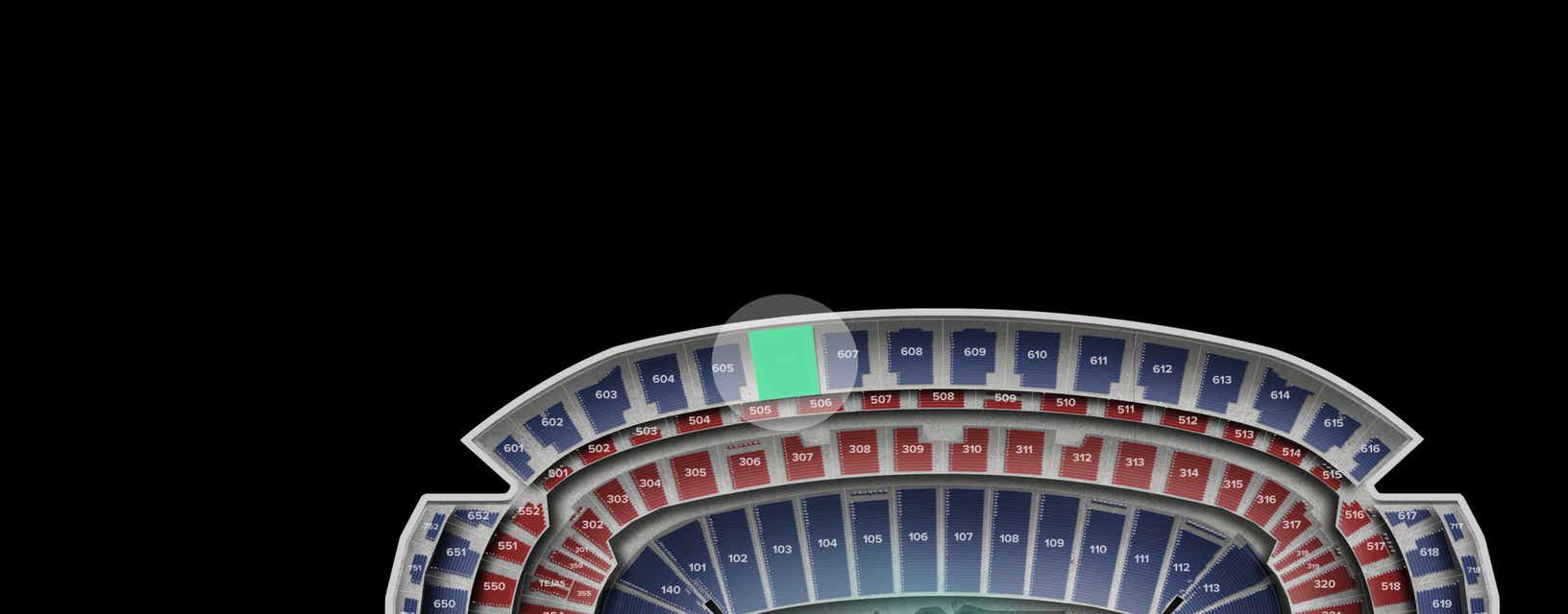 Seat view from Upper